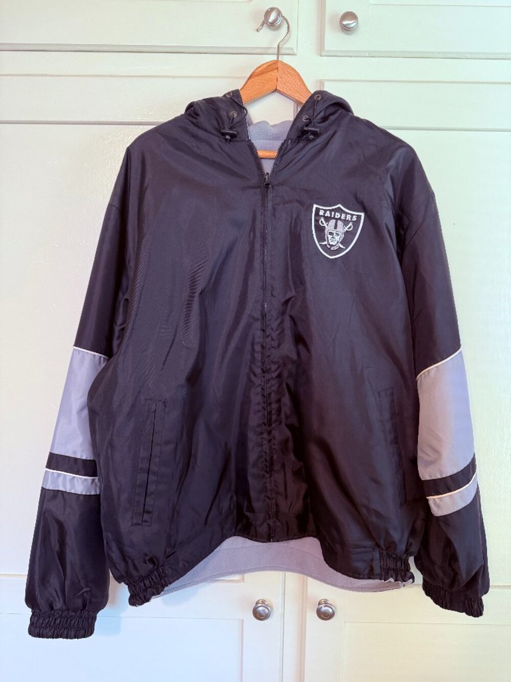 Raiders parka jacket Men's size large